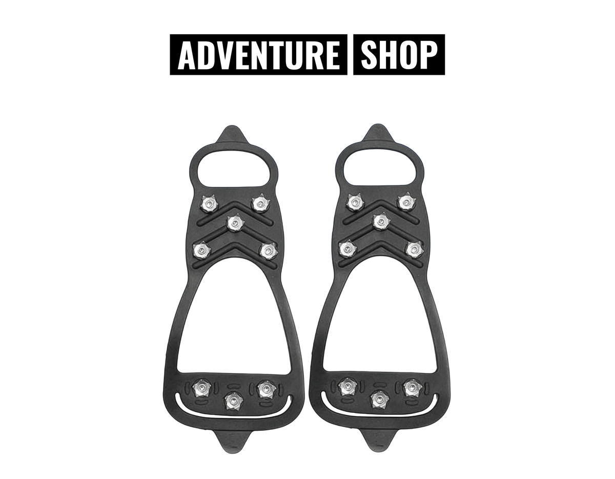 Universal Schuhspikes vs. normale Schuhsohle