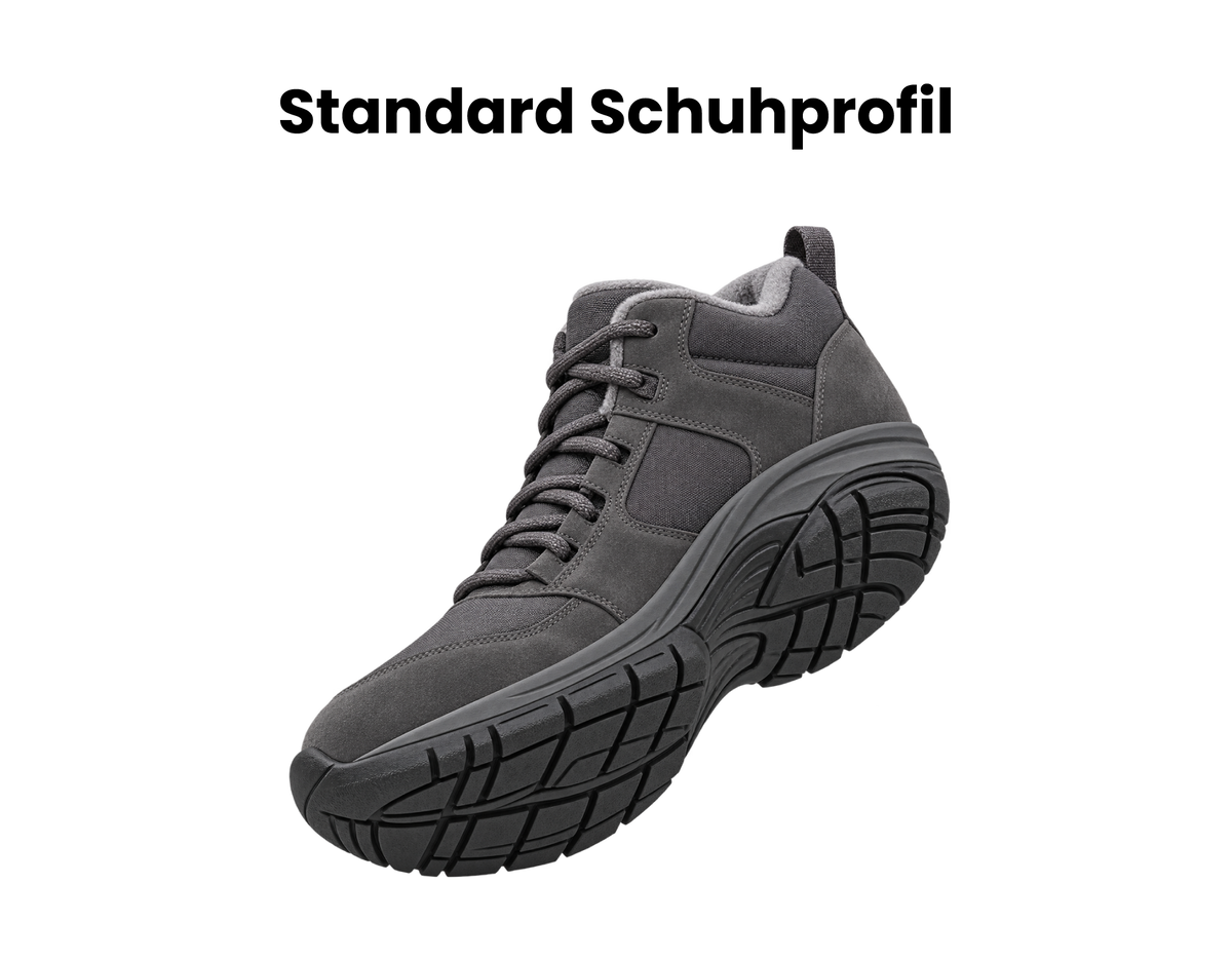 Universal Schuhspikes vs. normale Schuhsohle